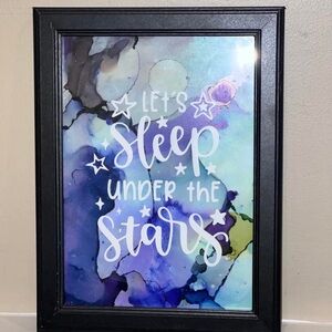 Framed Art Print with Inspirational Quote